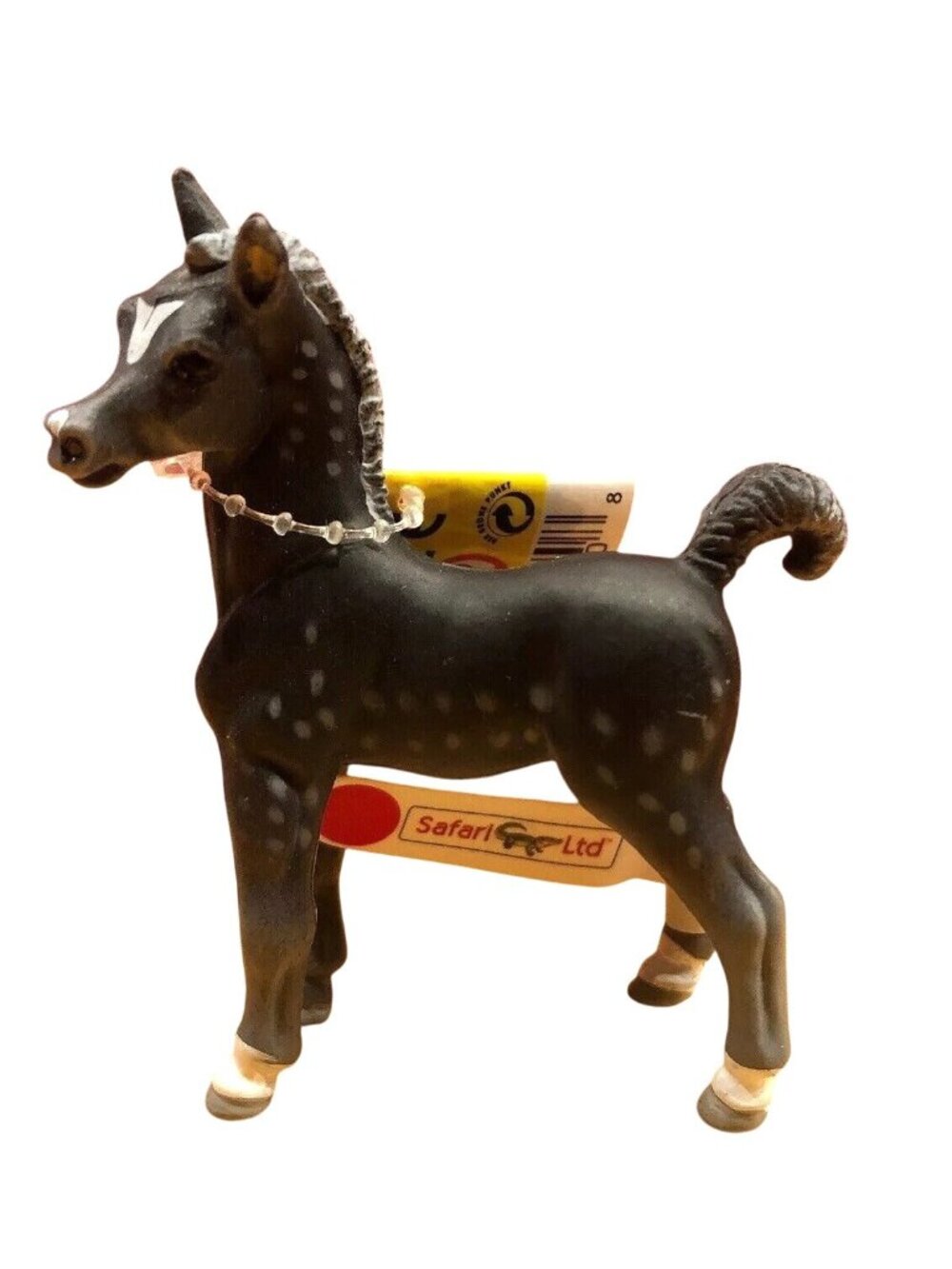 Safari Ltd Dapple Grey Arabian Foal Figure 3" W Tag 2307-29 Retired 1997 Vintage
